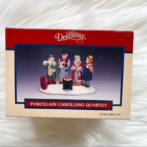 1994 VTG Porcelain Carolling Quartet, Dickensvale Christmas Figurines